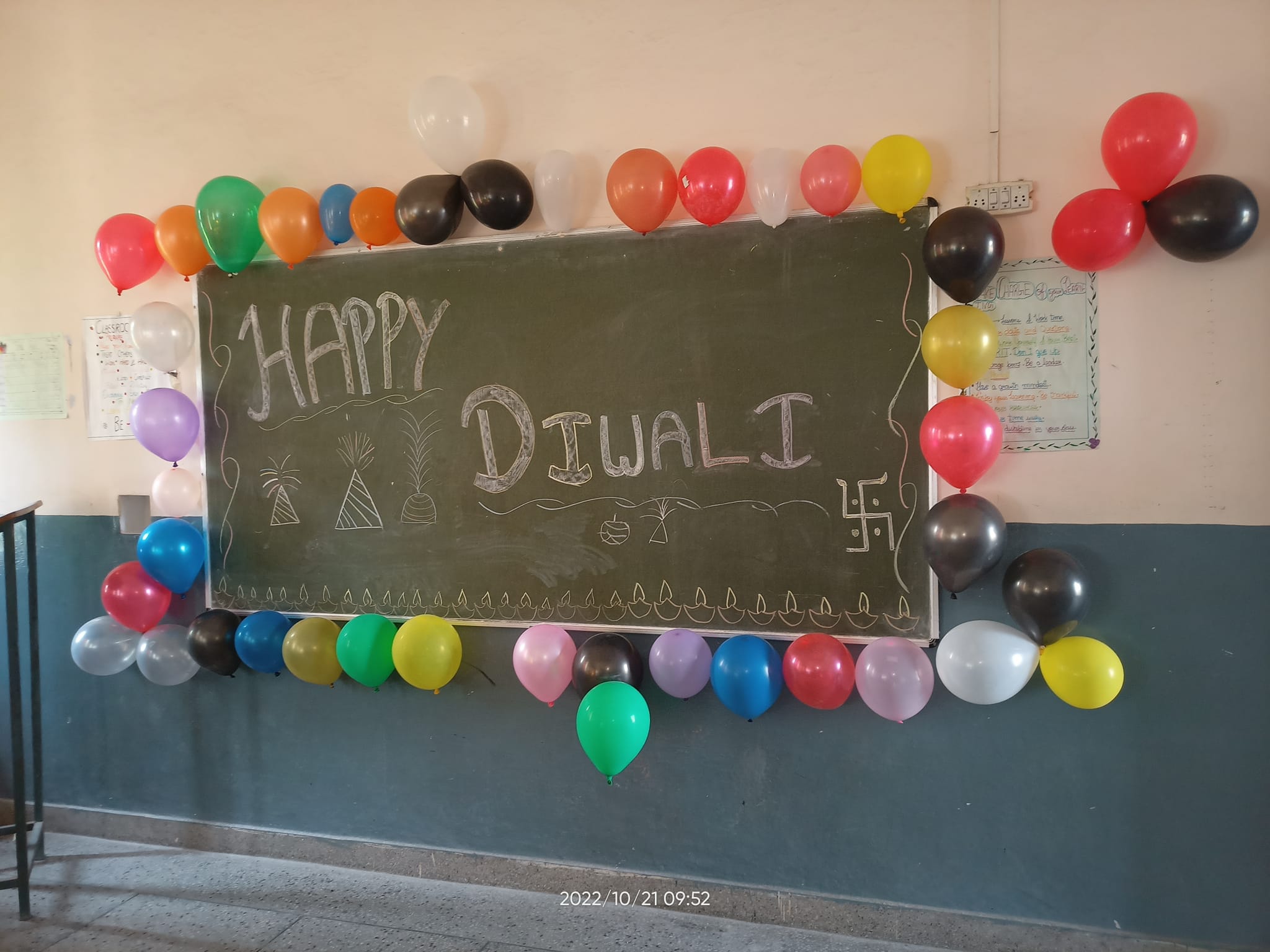 Diwali festival of lights was celebrated with pomp and enthusiasm in school campus